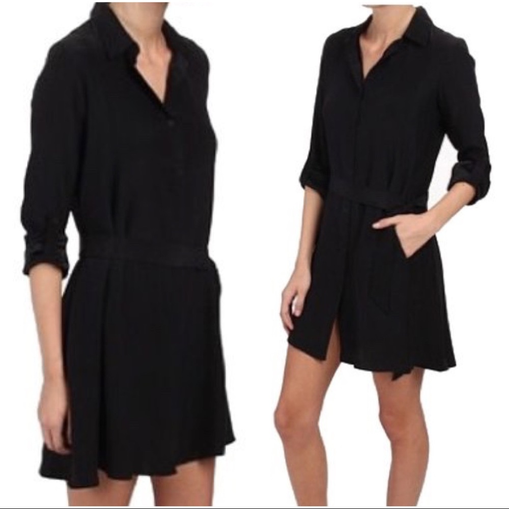AMANDA UPRICHARD: Black Shirt Dress Sz: S